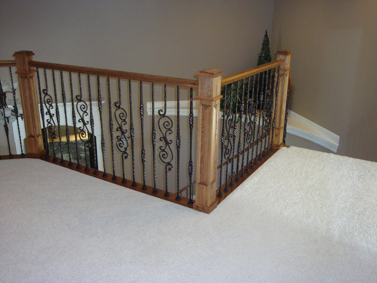 AFTER: Additional view of the finished staircase at the Lakeview home.