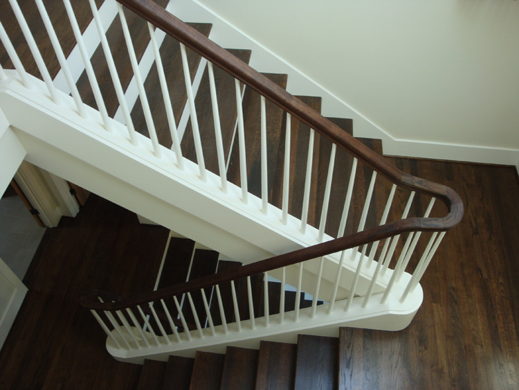 AFTER: Additional view of the finished staircase at the NW Portland home.
