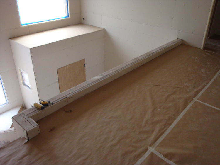 BEFORE: Original staircase before the remodel at the Mt. Pleasant home.